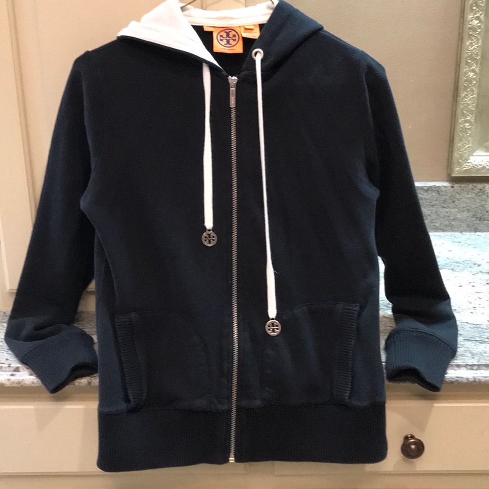 Tory Burch zip Front Hoodie
